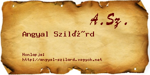 Angyal Szilárd névjegykártya